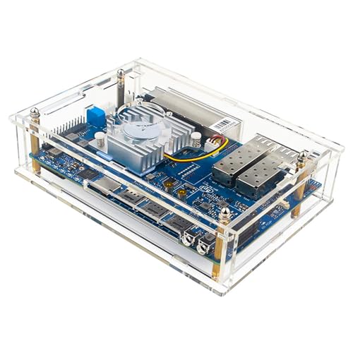 Boîtier transparent Banana PiR4 ventilé anti surchauffe GPU - 2