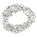 B&S FEEL 60 Feet Clear Faux Crystal Beads Chain Garland, Tree Garlands, Christmas Decoration