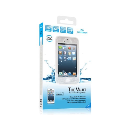 Naztech Vault Waterproof Cover For Iphone Se, 5 And 5S - White #TOP4
