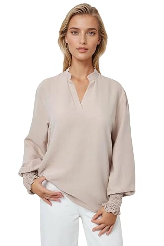 Hiccup V-Neck Long Sleeve Blouse