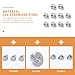 Uonlytech 10Pcs 1/4 Inch 30 Degree Stainless Steel Beveled Angle Washers for Cable Railing Deck Stair Railing Wire Rope Fasteners Industrial Hardware