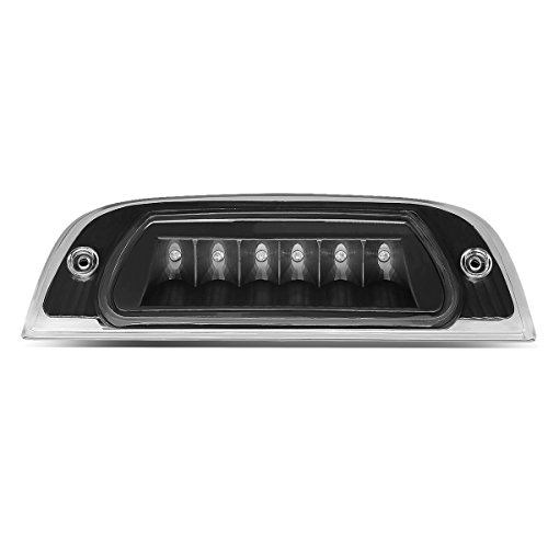 DNA MOTORING 3BL-JLIR02-LED-BK Black Housing LED Third Tail Brake Light [Compatible with 02-07 Jeep Liberty]