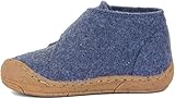 Froddo Jungen Hausschuhe Minni Wooly Hausschuh Textil Kinderschuhe Uni barfuß Barefoot Unisex Hausschuh Pantoffel hüttenschuh