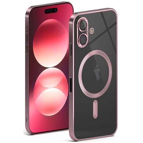 Coque silicone rose iPhone 16 Plus pour protéger l'appareil photo des rayures
