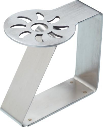 KitchenCraft Tischdeckenklammern Set 4 Stück - Edelstahl Blattmuster Für Gartenparty