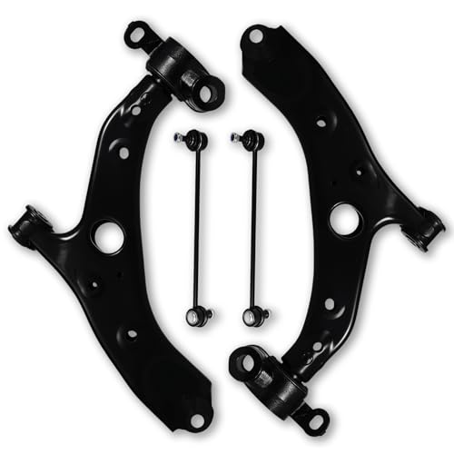 Chassora 4PC Front Lower Control Arm Stabilizer Sway Bar End Link Compatible with Mazda 2014 2015 2016 2017 2018 Mazda3 RK623508 RK623509 K750752 K750751