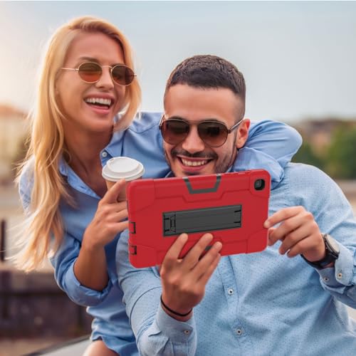 Meifei case for Samsung Galaxy Tab A7 Lite Case 2021, 3 in 1 Heavy Duty Kickstand Hybrid Three Layer Protective Cover for Galaxy Tab A7 Lite 8.7 SM-T227/T225/T220,Red by Meifei - Used condition - Image 4
