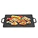 Produktbild Tepaniakygrill Platte Induktion, Grill für Induktionsplatten mit Antihaftbeschichtung, Teppanyaki Platte Induktion, kann auf beiden Seiten verwendet werden, schwarz, 50,5 x 23,5 x 1,4 cm