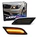 iJDMTOY Smoked Lens Amber Full LED Front Side Marker Light Kit Compatible with 2012-14 MercedesW204 LCI C250 C300 C350 Sedan/Coupe, Powered by SMD LED, Replace OEM Sidemarker Lamps