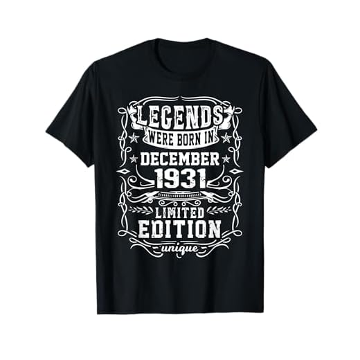 Cumpleaños Diciembre 1931 Edición Limitada Regalo Vintage Camiseta