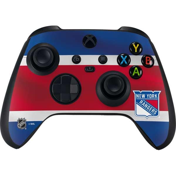 Skinit Decal Gaming Skin Compatible with Xbox Series X Controller - Officially Licensed NHL New York Rangers Jersey Design
