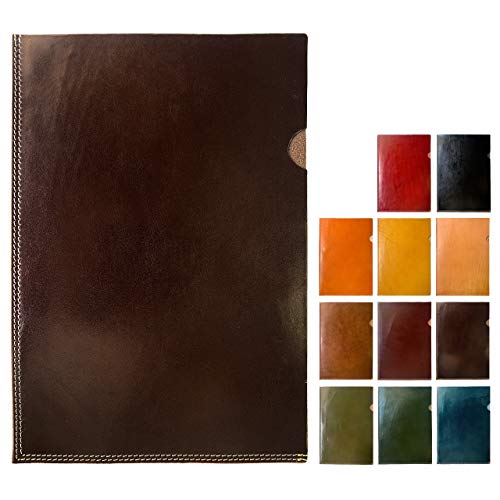 レザーファイル A4 書類入れ ビジネスグッズ 収納 シンプル A4サイズ ファイル ステーショナリー 資料ケース 文具 A4ファイル レザー 革 こだわり親父の本革 ダークブラウン