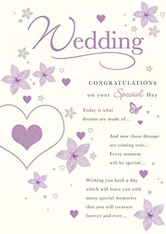 Traditional Illustrated Congratulations Mrs And Mrs Floral Wedding Card