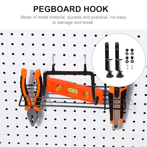 Pièces de panneau perforé anti-vibration, clips de montage pour support en métal