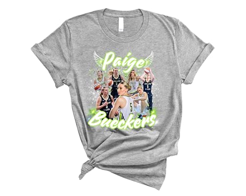 Paige Bueckers Basketball T-Shirt, College Hoops Player Graphic Tee Athletic Fan Apparel for Game Day and Sports Enthusiasts (Athletic Heather, Adult Small)