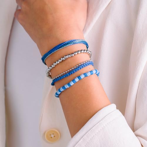 Pura Vida Bracelet Deep Sea Bracelet Stack, 4 Stackable Bracelets for Women2