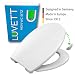Produktbild LUVETT® PREMIUM WC-SITZ C650 oval mit Absenkautomatik SoftClose® & TakeOff® EasyClean Abnahme, hygienisch & beständig: Urea Duroplast Toilettendeckel, rostfreier Edelstahl, Farbe:Weiß