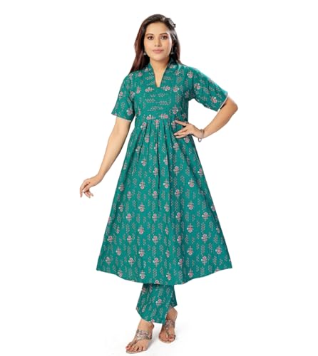 Image of Momenta Women's Pure Cotton Maternity Kurta Set | Feeding Kurti with Concealed Zippers | Maternity Dress for Pre & Post Pregnancy