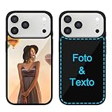 Ya en manzanajugosa.com: MXCUSTOM Funda Personalizada para Apple iPhone 17 Pro MAX, Carcasa Personalizado Teléfono móvil Anti-Rasguños Vidrio Templado Parachoques Suave con Foto Imagen Texto Diseña (GHS-BK-P1)