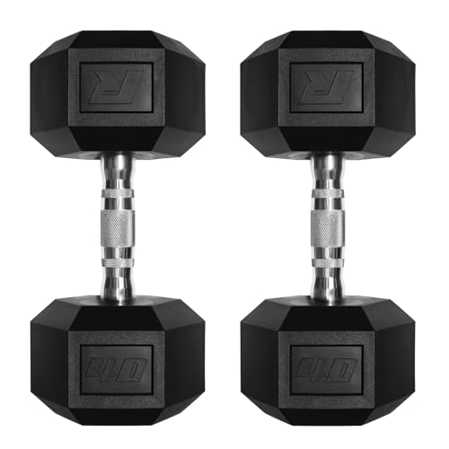 RitFit 5-650 LBS PVC Hex Dumbbell Sets with Optional Rack for Home Gym