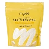 Mylee Professionelle Hartwachsperlen 500 g, Streifenloses Enthaarungswachs, Filmwachs-Pellets ohne Vliesstreifen, Sanfte Haarentfernung für Körper, Gesicht & Bikinizone (Kokosnuss & Arnika)