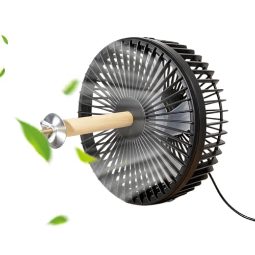 Ventilador para pajarera silencioso con carga USB para refrescar jaulas de cacatúas
