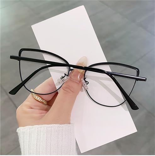 Blue Light Blocking Glasses Women Computer Small Face Bluelight Blocker Eyeglasses Frame(Black) - 1