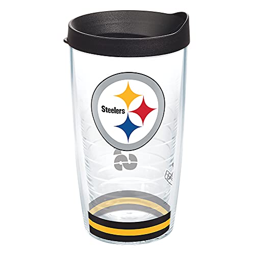 Tervis NFL Pittsburgh Steelers - Arctic Made in USA Double Walled Insulated Tumbler Travel Cup Keeps Drinks Cold & Hot, 16oz, Classic