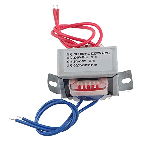 Transformador de Potência de Tensão de Saída AC 12V/24V, Núcleo de Nylon Retardador de Chama, Fio de
