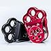 Premium Quality Pulley System for Outdoor Adventures - 30kN Capacity, Red