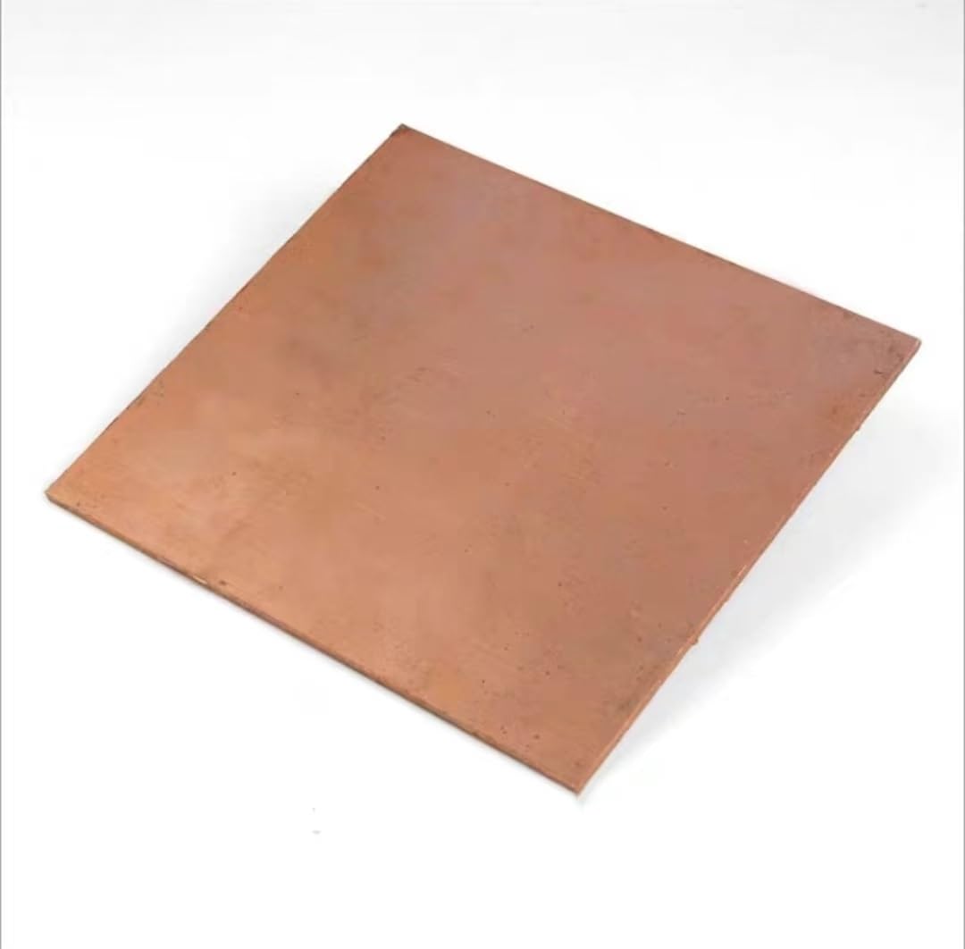 WENWENLEE Beryllium Bronze Plate C17200 Beryllium Copper Alloy Plate high Hardness wear Resistance(100x100x2mm)