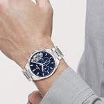 Tommy Hilfiger Multi Zifferblatt Quarz Uhr für Herren mit Silbernes Edelstahl-Mesh-Gliederarmband und Lederarmband – Bild 4