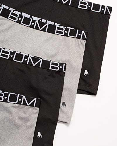 B.u.m. Equipment Girls’ Underwear – Athletic Bike Boyshorts Panties (4 Pack), (Small / 6/6X, Black, Black, Grey, Grey) #TOP1
