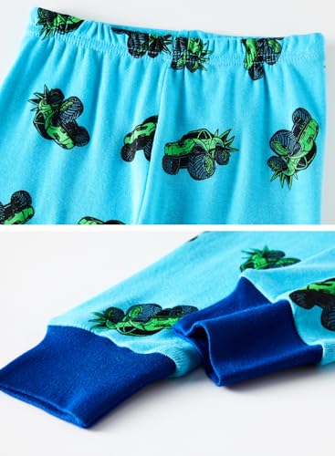 Image of Little bety Boys 4 Pieces Cotton Pajamas Toddlers Long Sleeve 24M-12Years