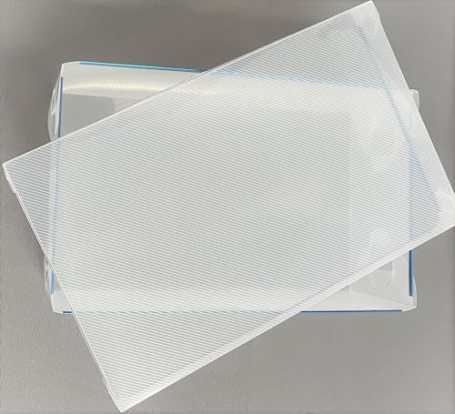 Epetbed 20 Pack Plastic Shoe Size Storage Top Lid Boxes Container for Closet Organizer