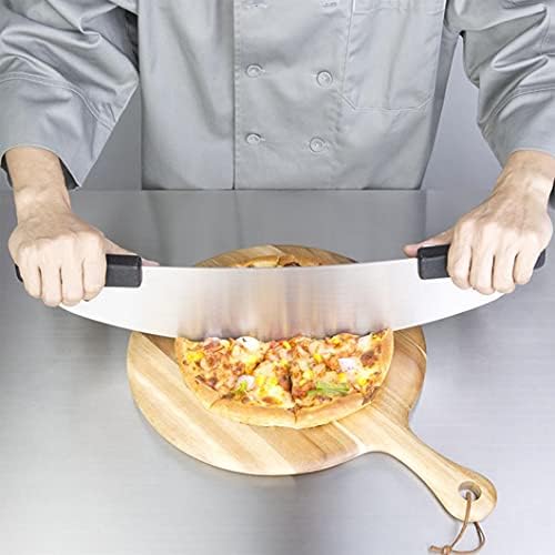 Vogue Pizza Cutter, Black & Stainless Steel, Rigid Single Piece Piza Cutter, Size: 125(H)x520(W)x1(D)mm, Cuts in Single Motion, D390 - Image 4