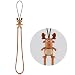 Produktbild Handyanhänger Silikon Schlaufe, Flexibele Handgelenkschlaufe für Handy Kartehalter Schlüssel USB MP3 Player, Handschlaufe Schlüsselanhänger mit Süß-Tier Figur für Kinder Mädchen - Hirsch
