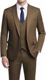 Men's 3 Piece Suit Slim Fit One Button Business Wedding Formal Blazer Jacket Vest Pants Set