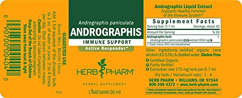 Herb Pharm Andrographis Liquid Immune Support Extract #TOP8