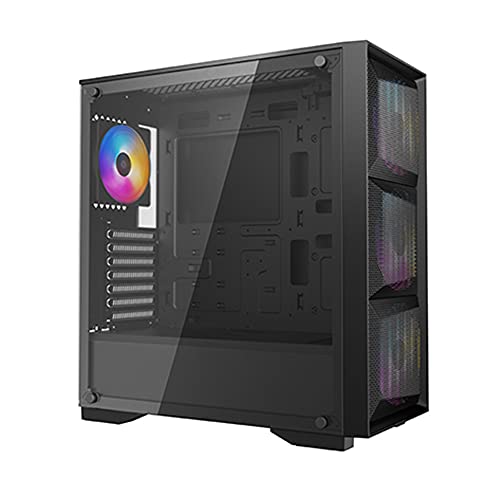 Image of DEEPCOOL MATREXX 50 MESH 4FS Middle Tower Computer Case I Gaming Cabinet Support Mini-ITX /Micro-ATX /ATX /E-ATX Motherboard with 4 x 120mm Fans Pre-Installed, Black