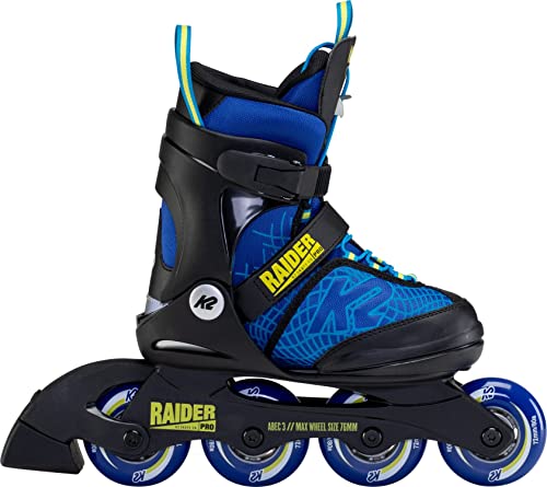 K2 Skate Raider Pro Pack,Blue_Yellow,4-8 #TOP11