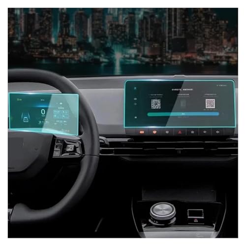 Screen Protector Film For MG4 EV EH32 For MG For MULAN 2022-2024 Car GPS Navigation Instrument Screen Protector Tempered Glass Accessories 2pcs(2pcs)