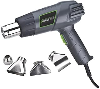 Genesis GHG1500A 12.5 Amp Dual-Temperature Heat Gun Kit with High and Low Settings