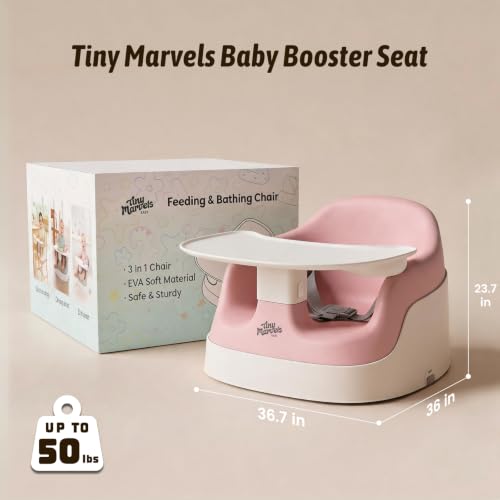 Tiny Marvels Booster Seat 5" U-Shape Openings for Baby with Thick Thighs — view 3