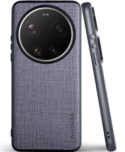 Aioria �݊��� �P�[�X for Xiaomi 17 Ultra 5G ���n�p�^�[�����U�[�����ɕی쏃�F�X�}�z�P�[�X (Gray, for Xiaomi 17 Ultra)