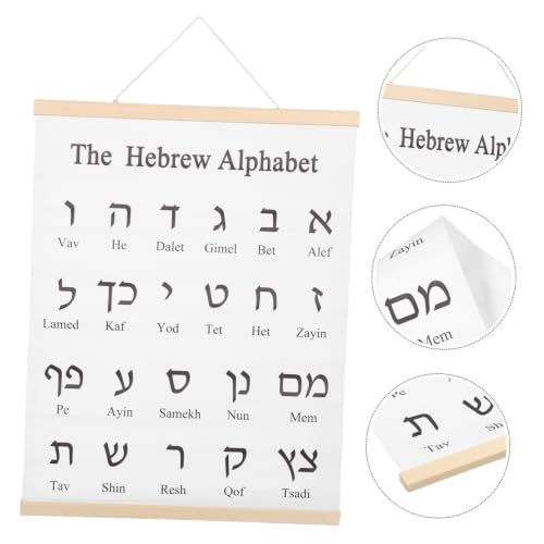 DOITOOL Hebrew Reference Poster for Classroom or Homeschool, Educational Alphabet Learning Chart with Consonant Labels and Systematic Recognition of Hebrew Letters, Paper Material, 20x16 - Image 9