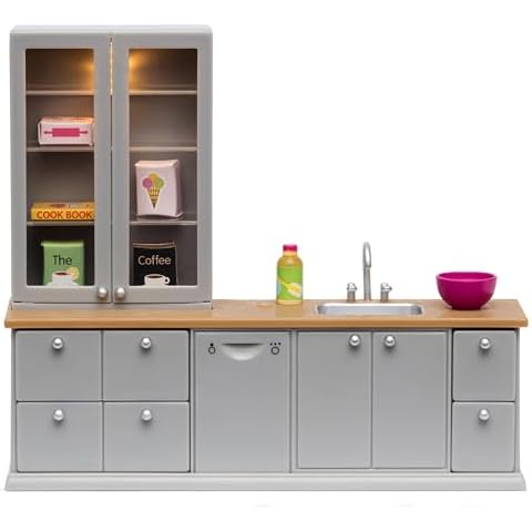 LUNDBY Dolls House Kitchen Sink and Cabinet Set Cover