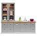 Produktbild Lundby Puppenhaus Küche - Puppenstubenmöbel Küche Puppenhaus Möbel Set - 8-teilige Miniatur Küche - beleuchtete Puppenhaus Zubehör Küche - Puppenmöbel - Puppenhausmöbel - 11cm Puppen 1:18