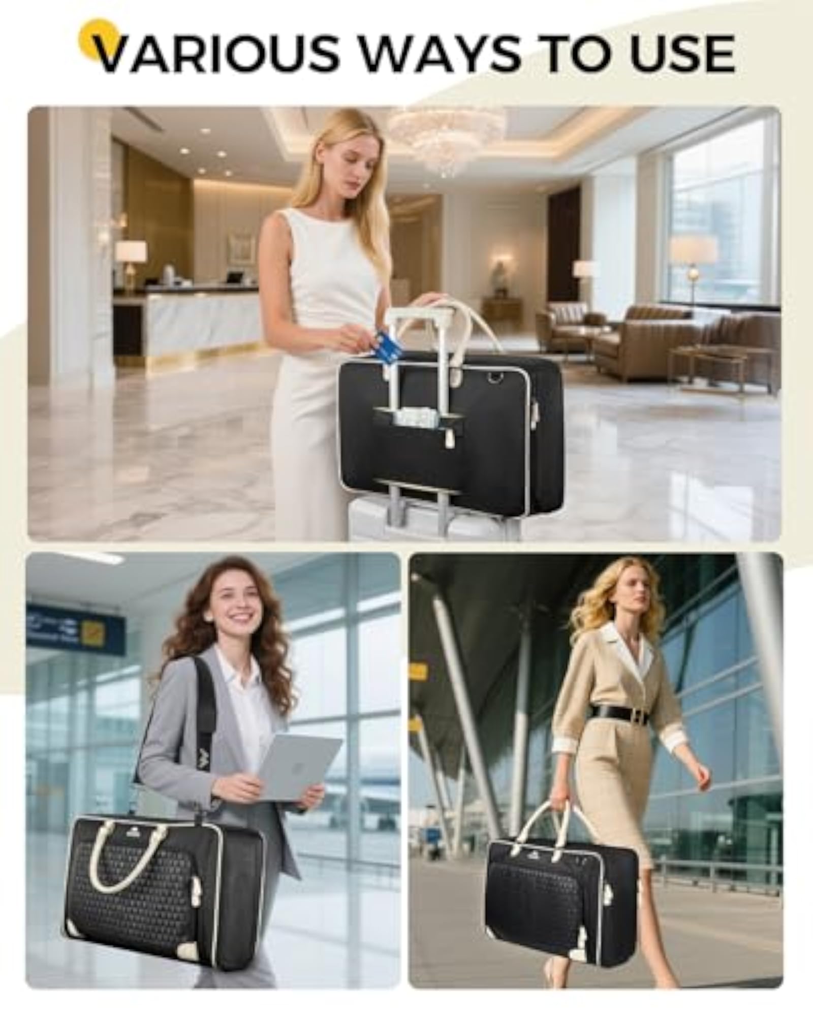 Double Layer Garment Bag for Travel, Women's Suit Bag