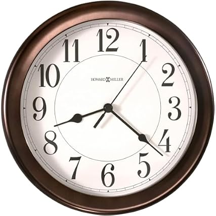 Howard Miller Fruitland Wall Clock II 549 683 – 8 . 5 Inch Round Oil Rubbed Bronze Finished Case photo Howard Miller Fruitland Wall Clock II 549 683 – 8 . 5 Inch Round Oil Rubbed Bronze Finished Case